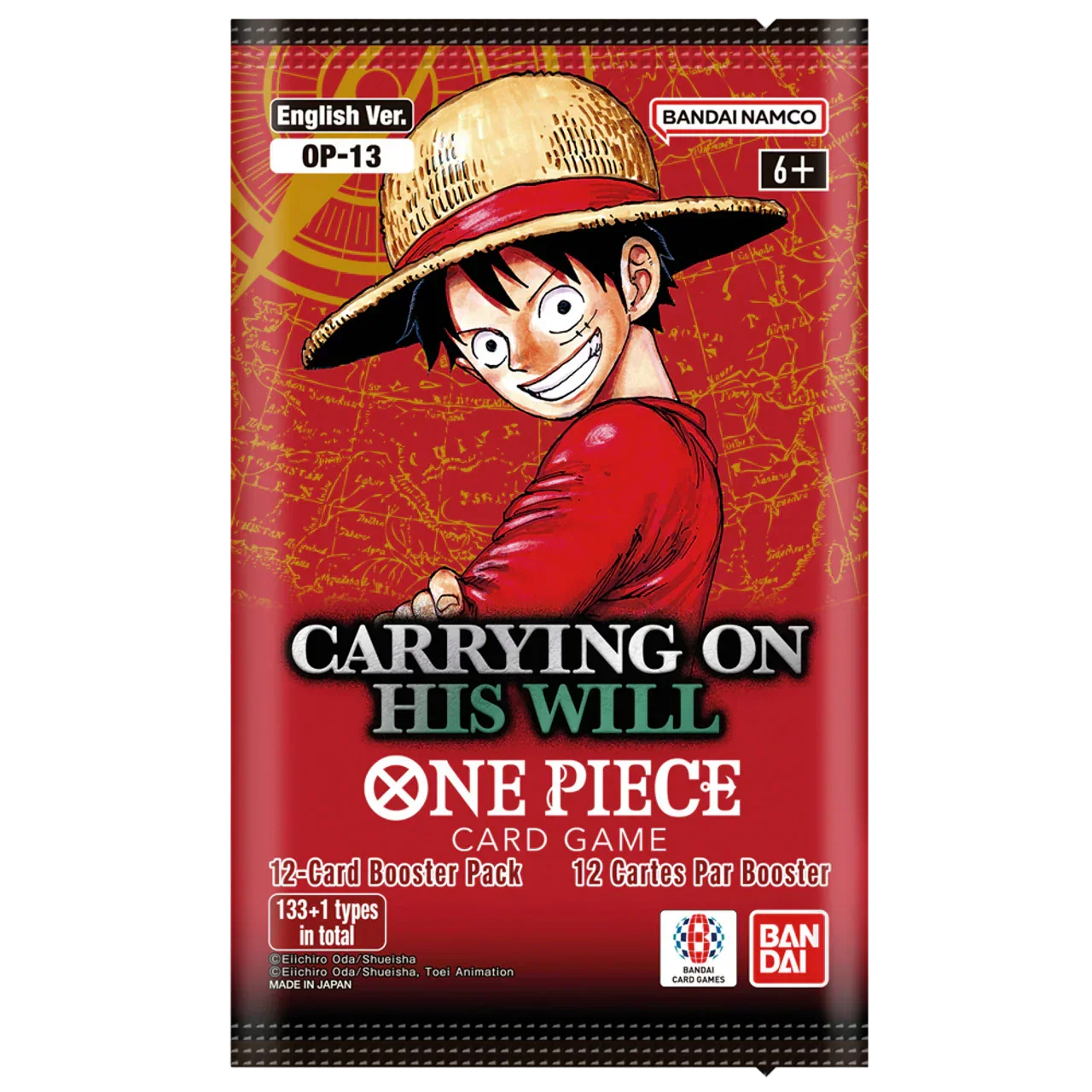 ONE PIECE CARRYING ON HIS WILL OP-13 BOOSTER PACK