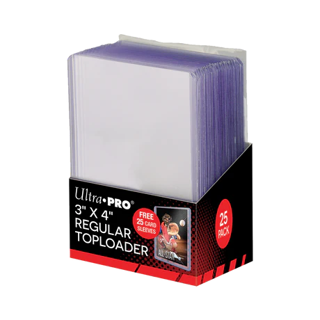 Ultra Pro Toploaders - 3 x 4 Inch Clear (Pack of 25)
