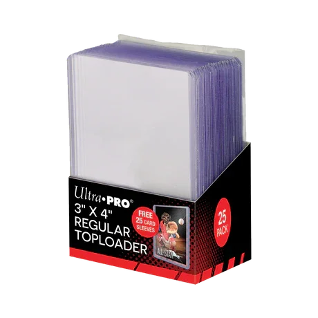 Ultra Pro Toploaders - 3 x 4 Inch Clear (Pack of 25)