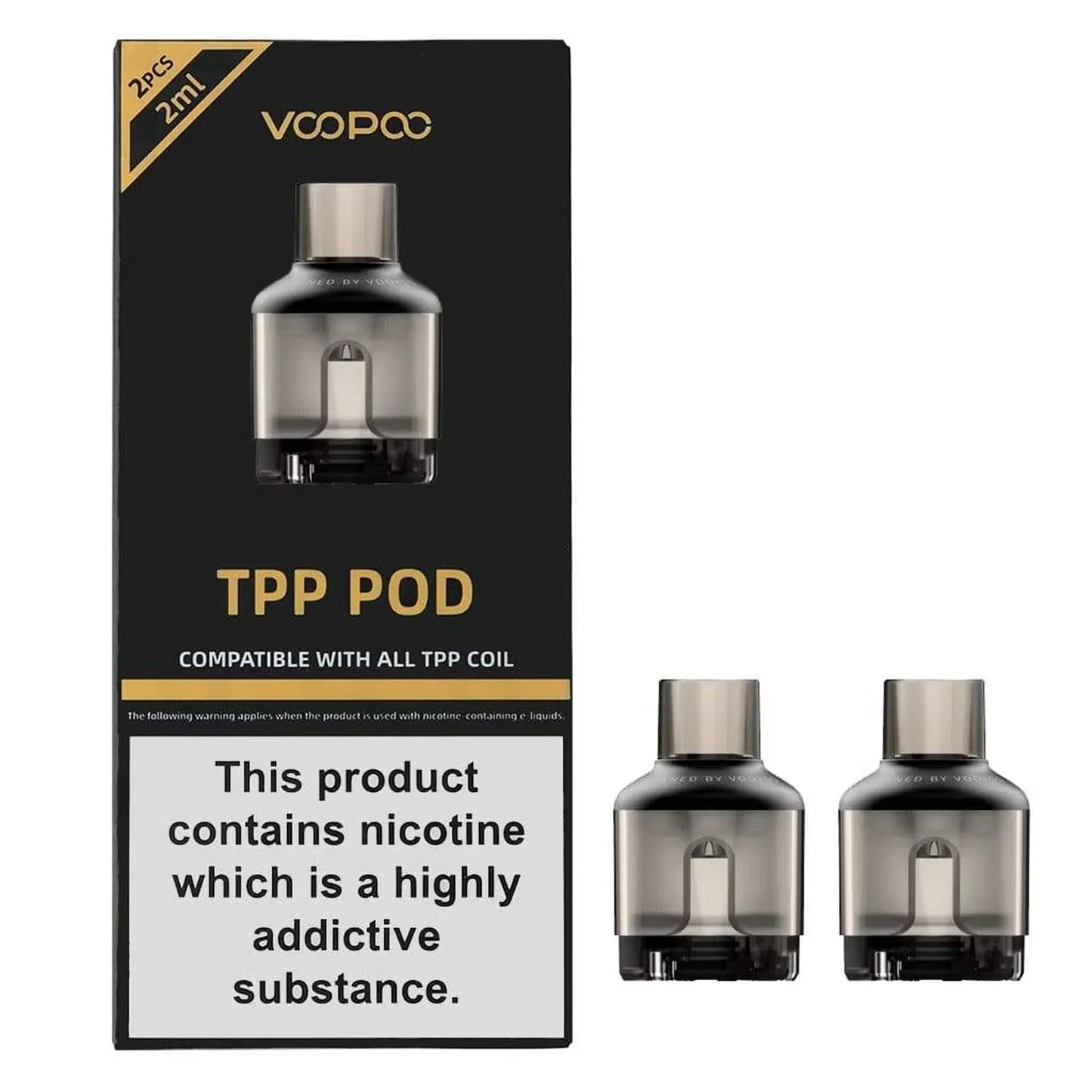 Voopoo TPP Replacement Pod 2 Pack Black