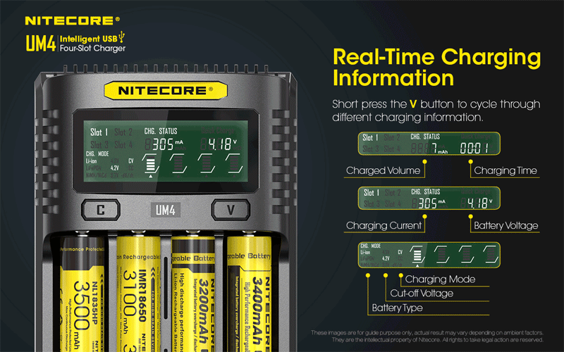 Nitecore UM4 Charger - Vaper Aid
