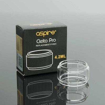 4.2ml replacement glass tube for Cleito Pro tank next to black product box
