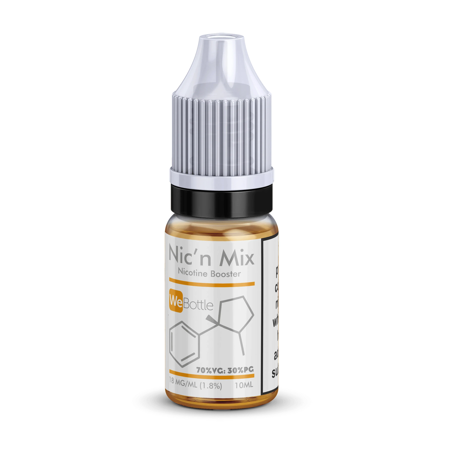 Nic'n Mix nicotine booster 10ml e-liquid shot, 70% VG 30% PG, for vape mixing