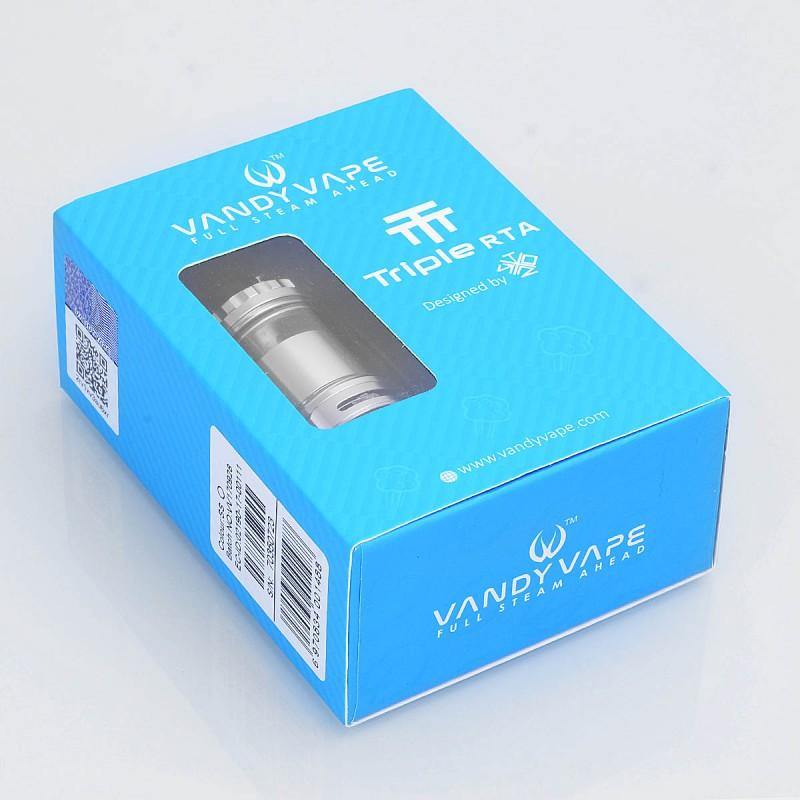 VandyVape Triple RTA Silver - Vaper Aid