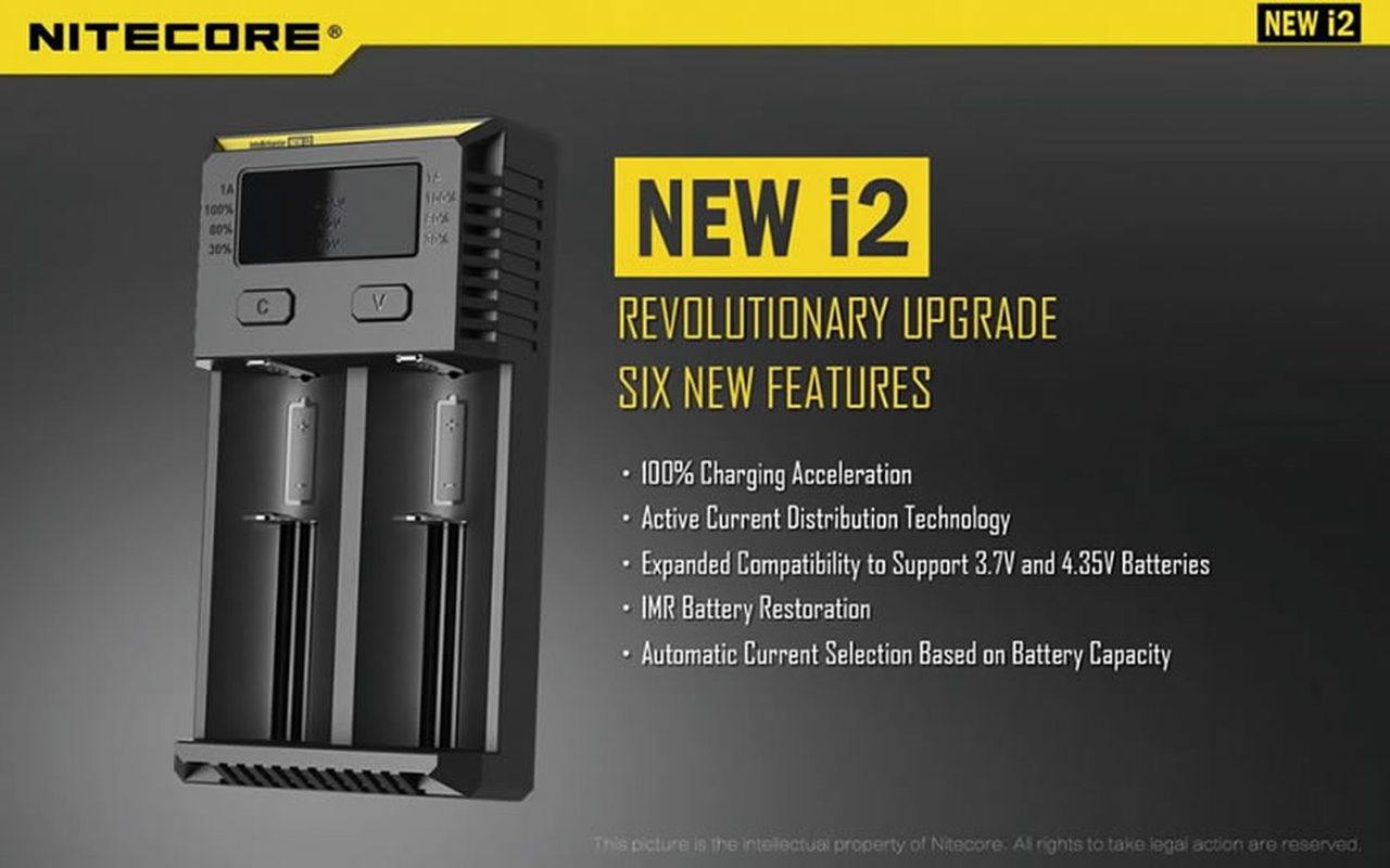 Nitecore i2 Charger - Vaper Aid