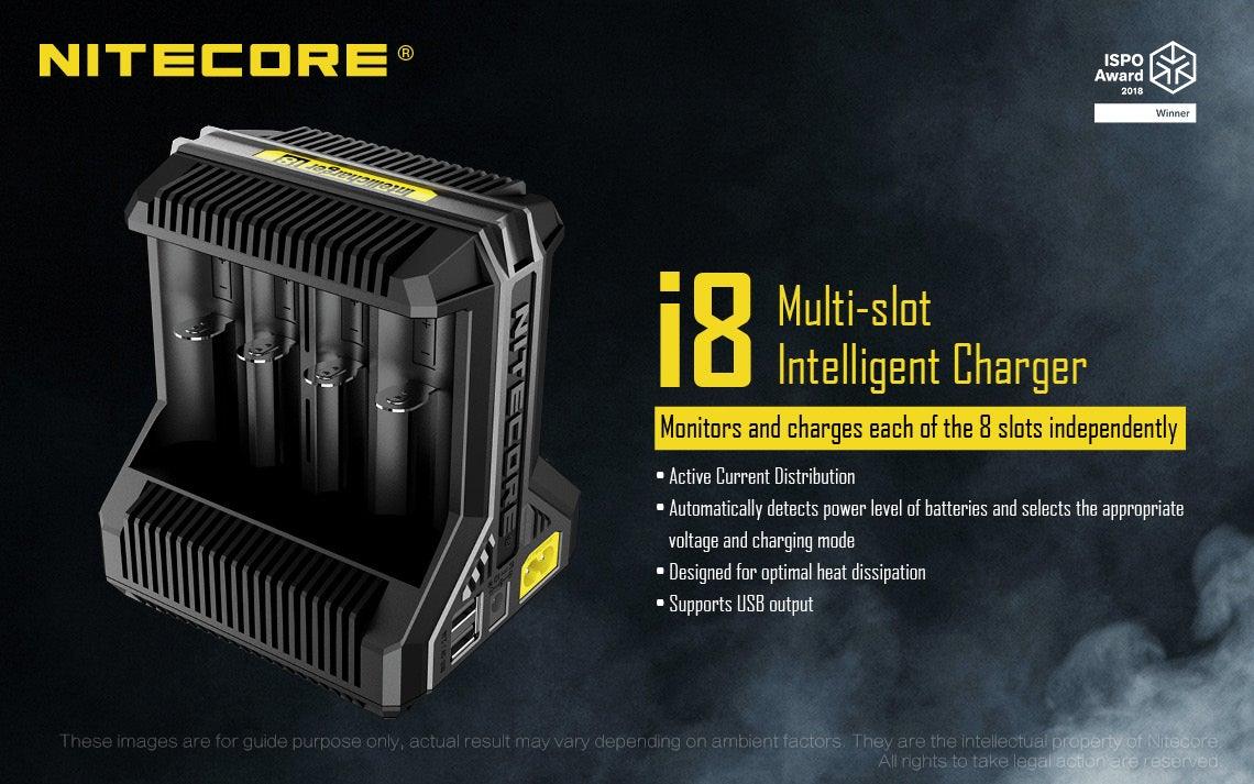 Nitecore I8 Charger - Vaper Aid