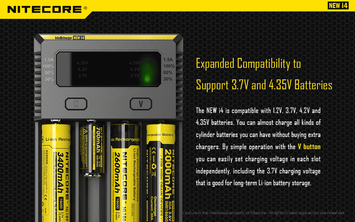 Nitecore i4 Charger - Vaper Aid
