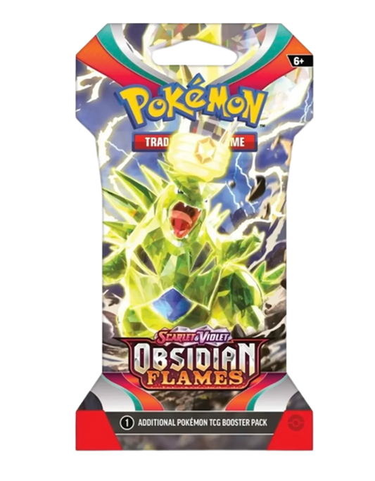 Pokemon Cards - Obsidian Flames Booster pack cardboard sleeved