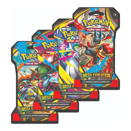 POKEMON MEGA EVOLUTION CARDBOARD SLEEVE BOOSTER PACK