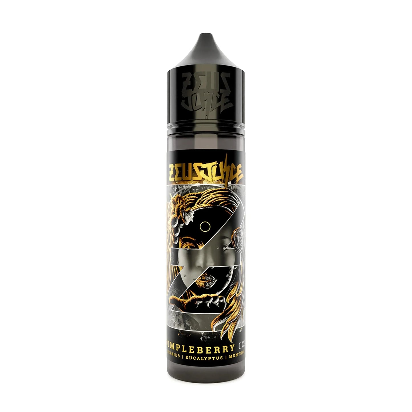 50ml Dimpleberry Ice vape e-liquid bottle with bold graphic label, flavors include berries, eucalyptus, menthol
