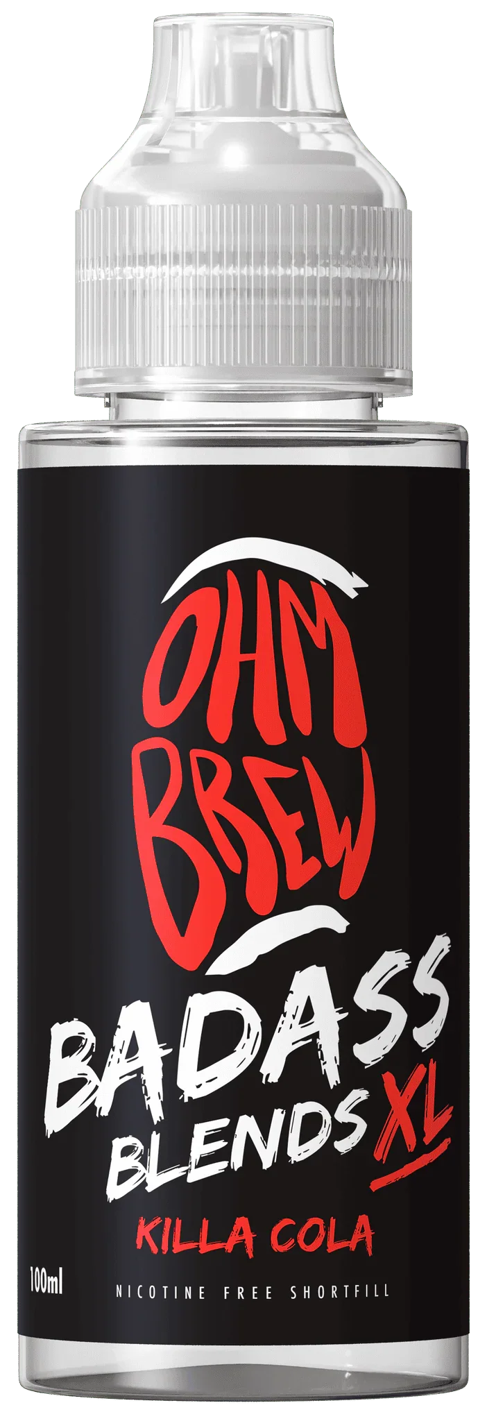 100ml Ohm Brew Badass Blends XL Killa Cola nicotine free vape e-liquid bottle