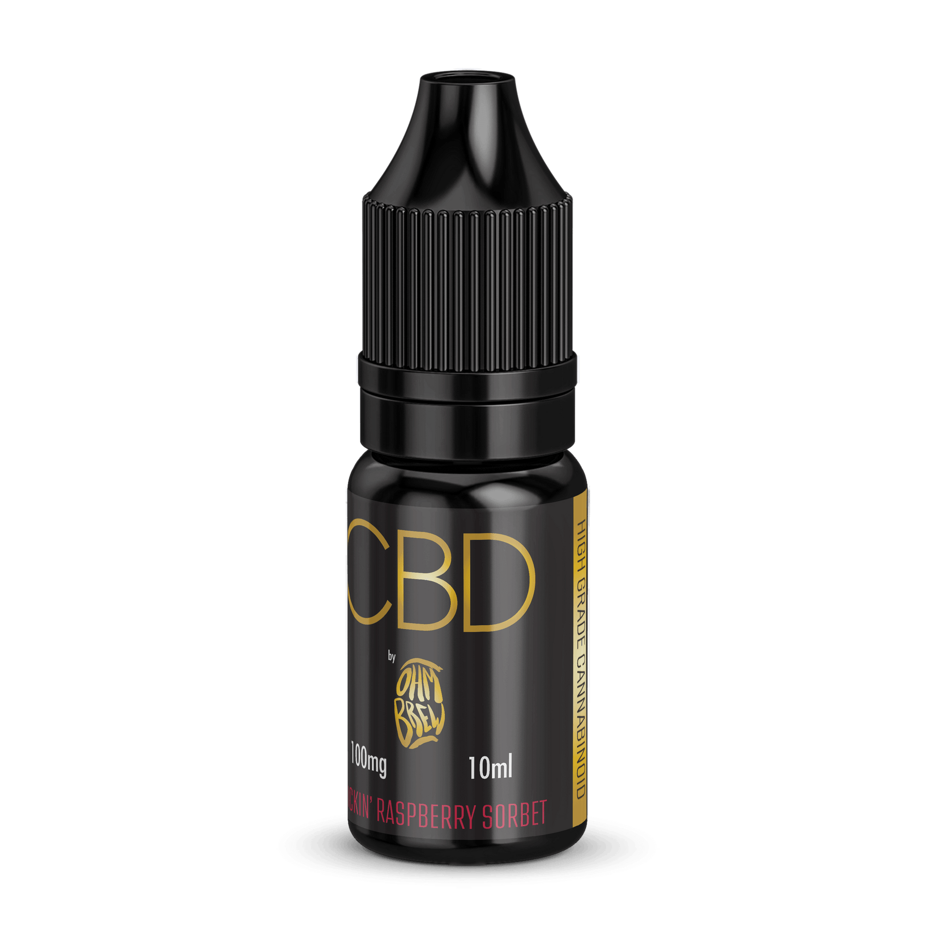 Ohm Brew CBD (Raspberry Sorbet) 100MG - Vaper Aid