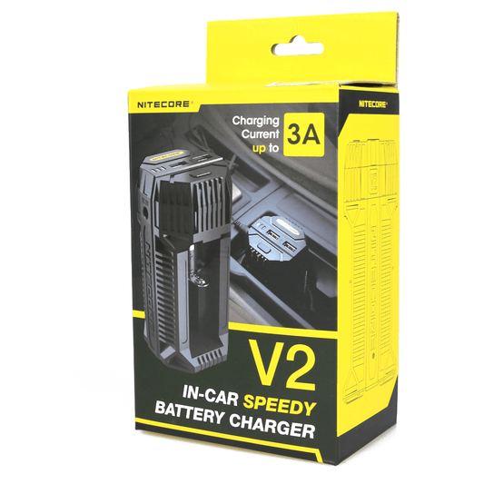 Nitecore V2 - Car Charger - Vaper Aid