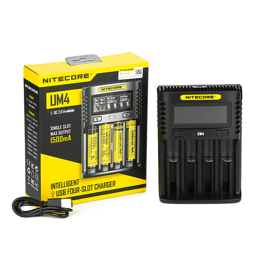 Nitecore UM4 Charger - Vaper Aid