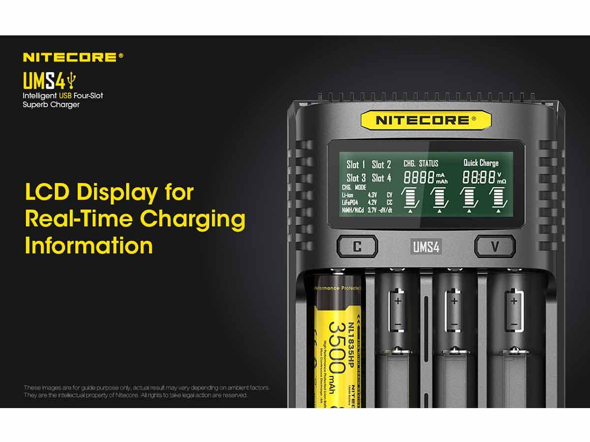 Nitecore UMS4 Charger - Vaper Aid